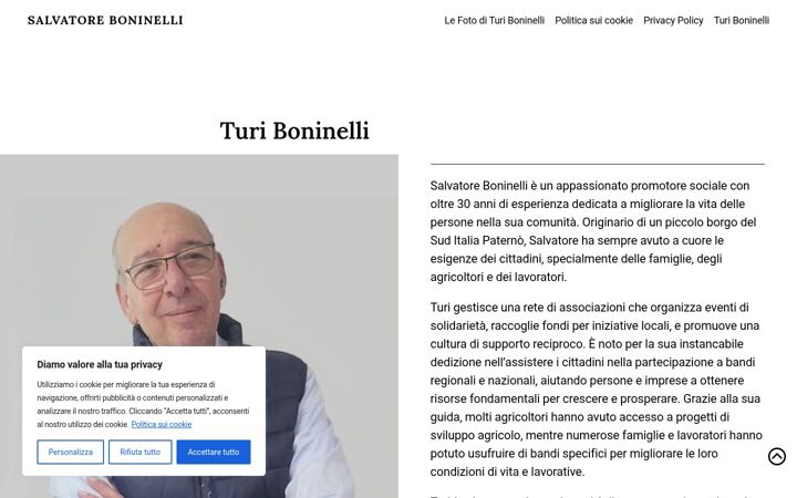Screenshot of boninellisalvatore.it