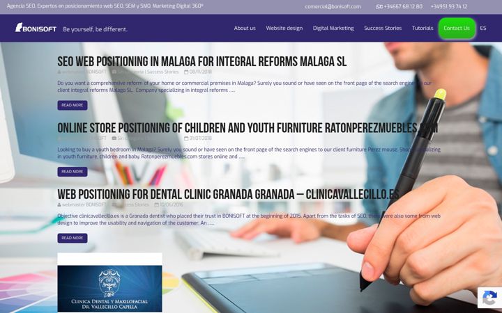 Screenshot of bonisoft.com