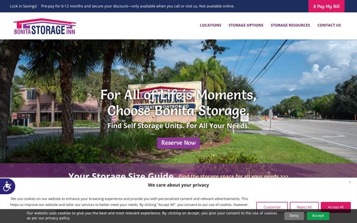 Screenshot von bonita-storage.com
