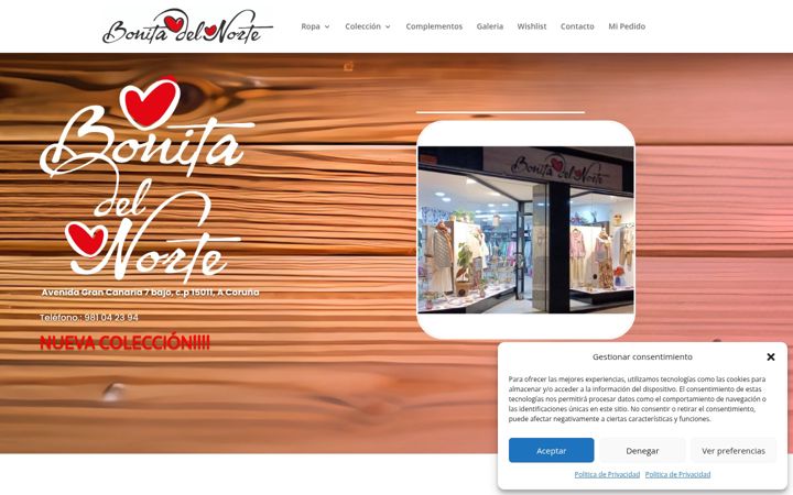 Screenshot von bonitadelnortemoda.es
