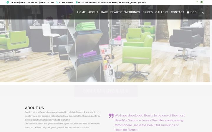 Screenshot von bonitahairandbeauty.com