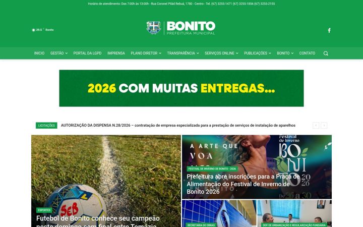 Screenshot von bonito.ms.gov.br