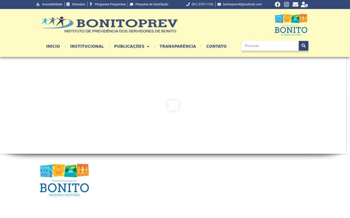 Screenshot von bonitoprev.pe.gov.br