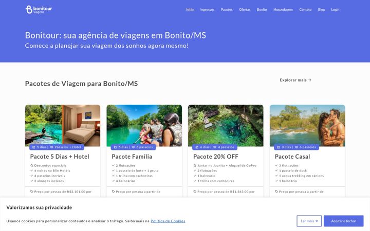 Screenshot of bonitour.com.br