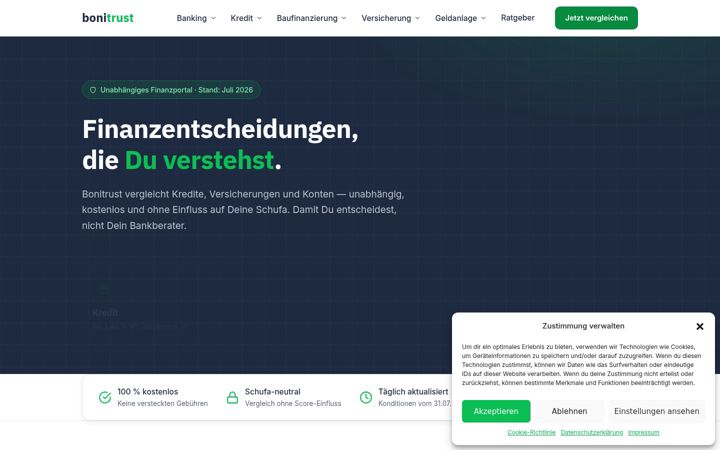 Screenshot of bonitrust.de