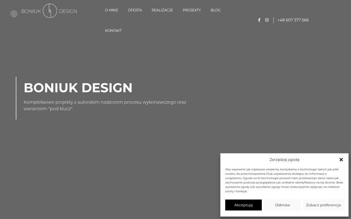 Screenshot of boniukdesign.com