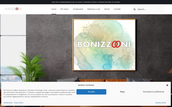 Posnetek zaslona bonizzoni.it