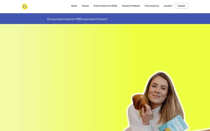 Screenshot of bonjour-frenchclasses.com