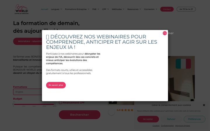 Captura de ecrã de bonjour-world.com