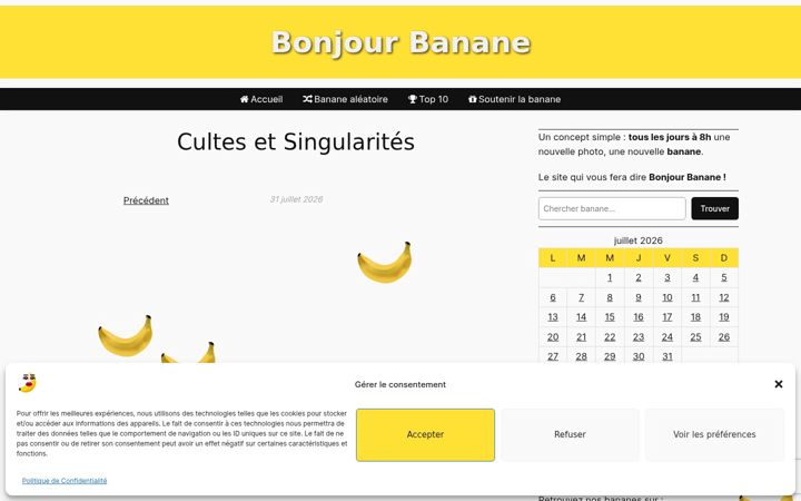 Screenshot of bonjourbanane.fr