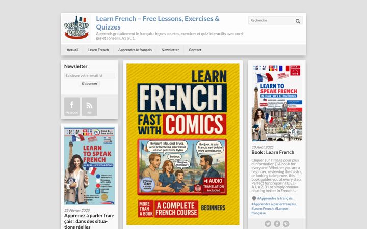 Screenshot of bonjourdeparis.com