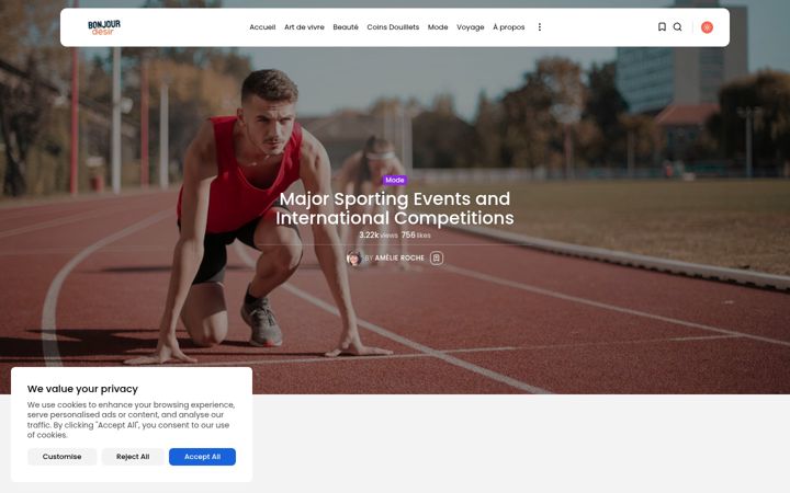 Screenshot of bonjourdesir.com