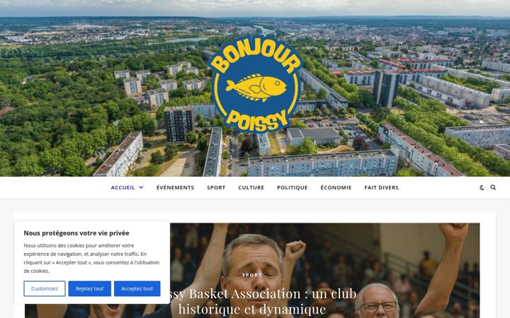 Screenshot of bonjourpoissy.fr
