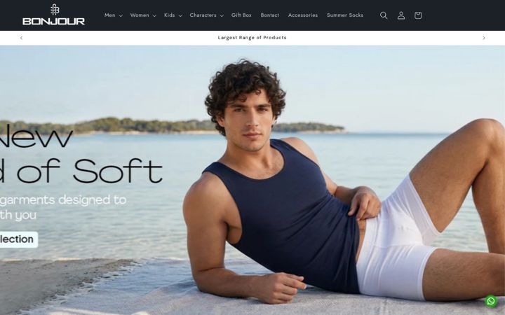 Screenshot stránky bonjourretail.com