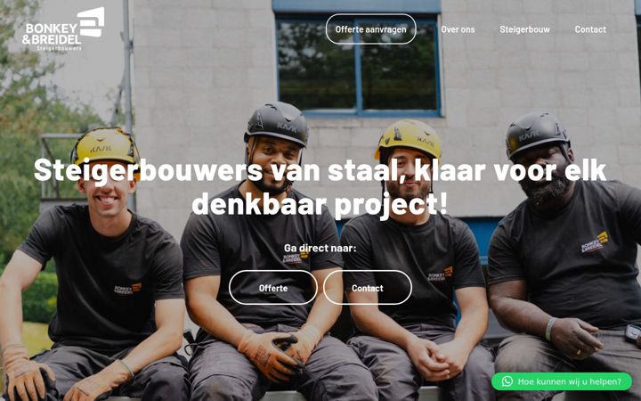 Screenshot van bonkeyenbreidel.nl