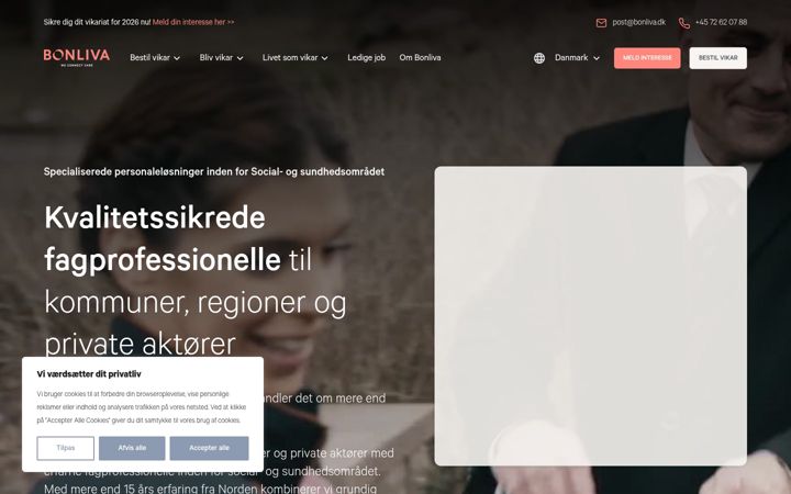 Screenshot van bonliva.dk