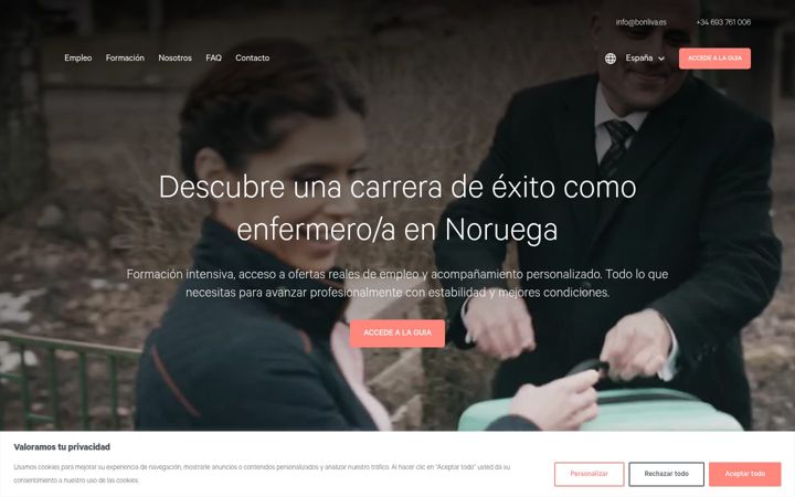 Screenshot van bonliva.es