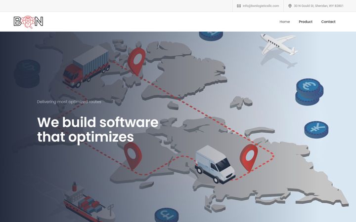 Screenshot of bonlogisticsllc.com