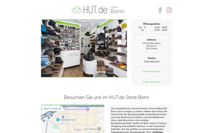 Screenshot of bonn-hut.de