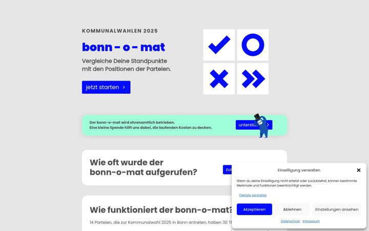 Screenshot van bonn-o-mat.de