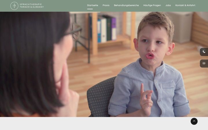 Screenshot stránky bonn-sprachtherapie.de