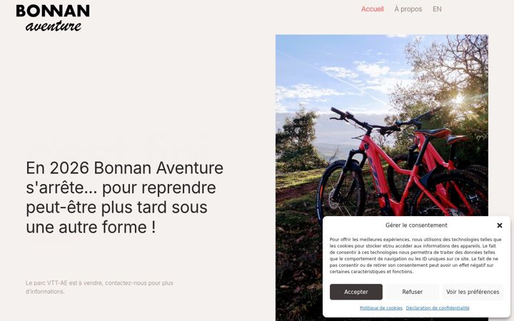 Capture d'écran de bonnan-aventure.com