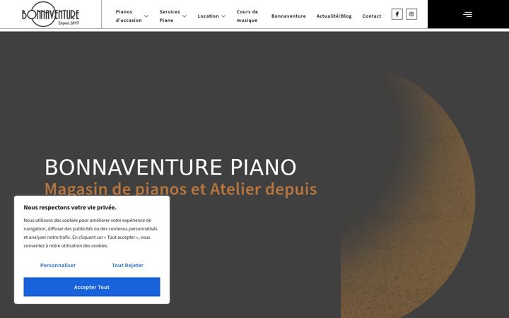 Screenshot von bonnaventure-piano.fr