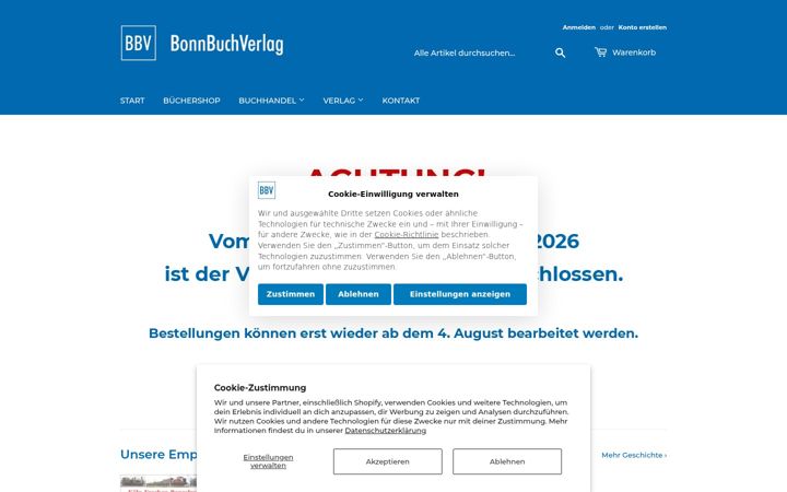 Screenshot of bonnbuchverlag.de