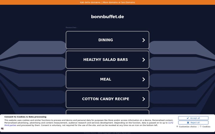 Screenshot of bonnbuffet.de