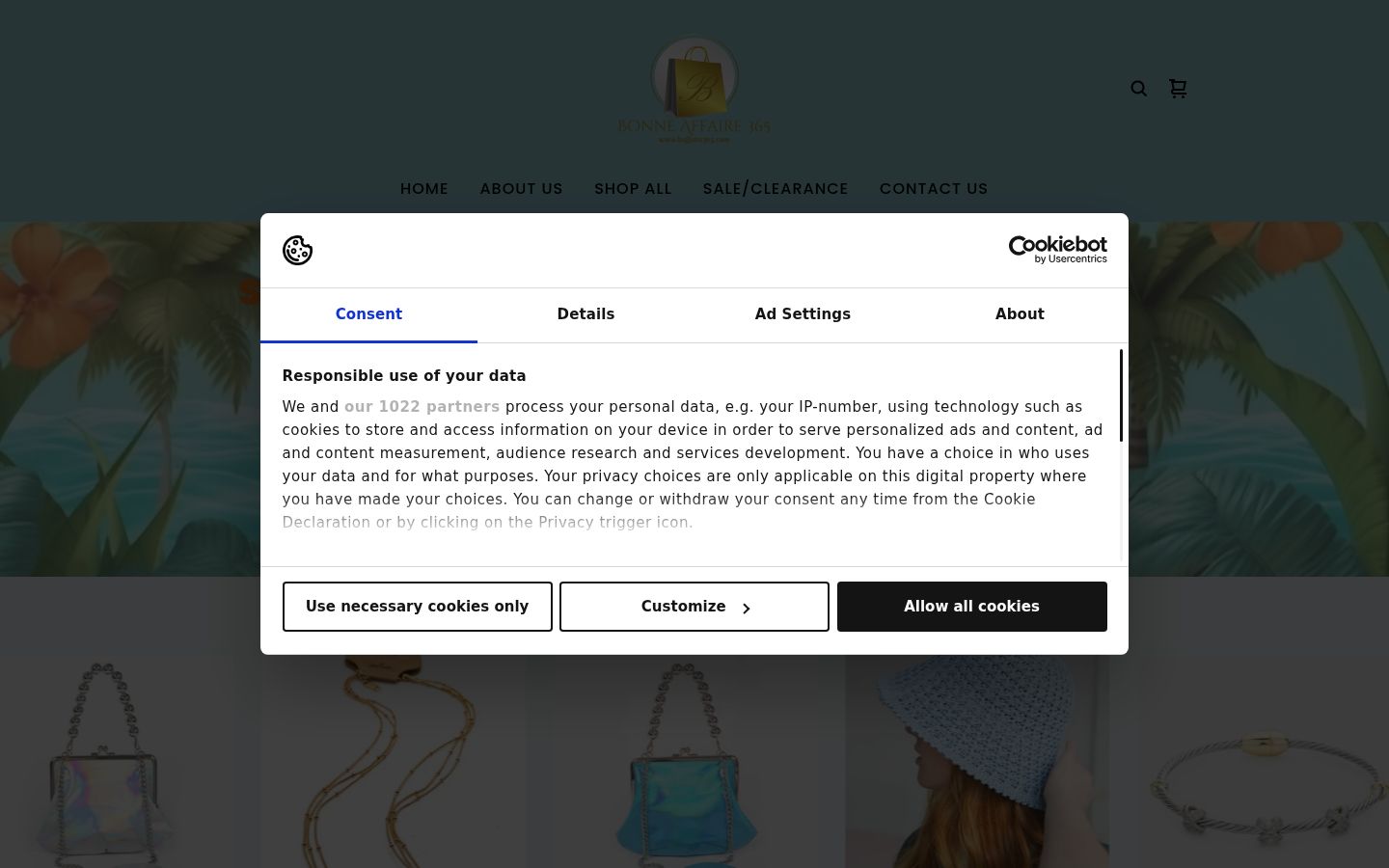 Zrzut ekranu banera zgody wyświetlanego przed jakąkolwiek interakcją