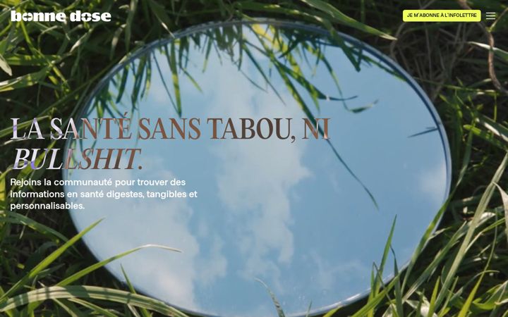 Screenshot of bonnedose.ca