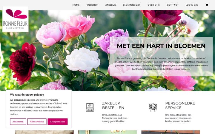 Screenshot von bonnefleur.nl