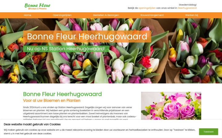 Screenshot von bonnefleurheerhugowaard.nl