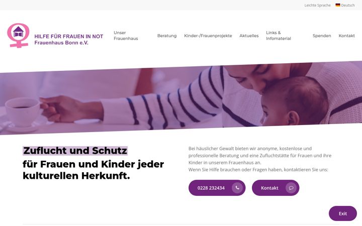 Screenshot του bonner-frauenhaus.de