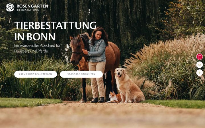 Screenshot of bonner-tierbestattung.de