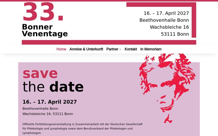 Screenshot of bonner-venentage.de