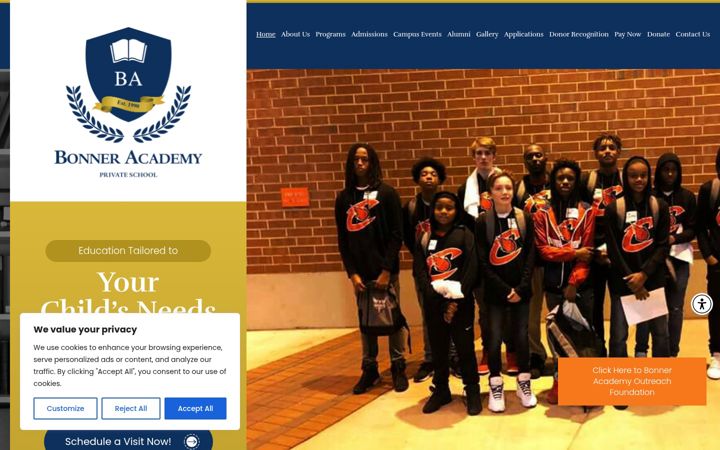 Screenshot του bonneracademy.com