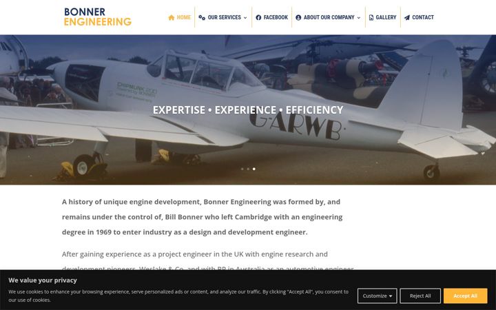 Screenshot του bonnerengineering.com