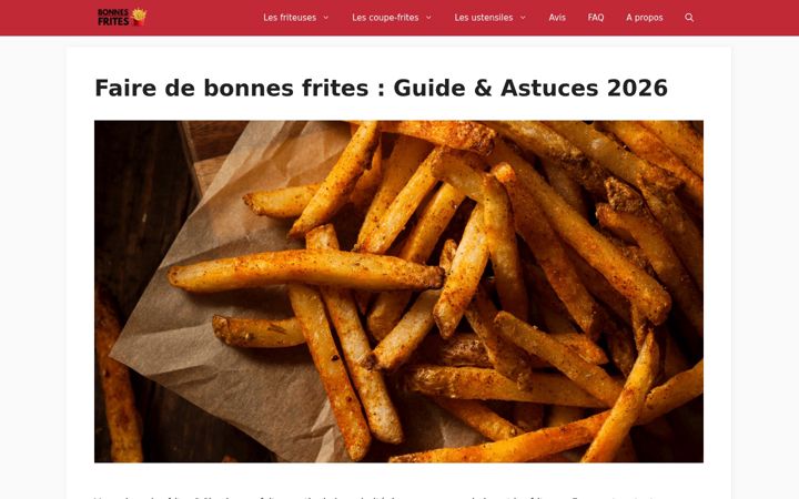 Screenshot of bonnesfrites.fr