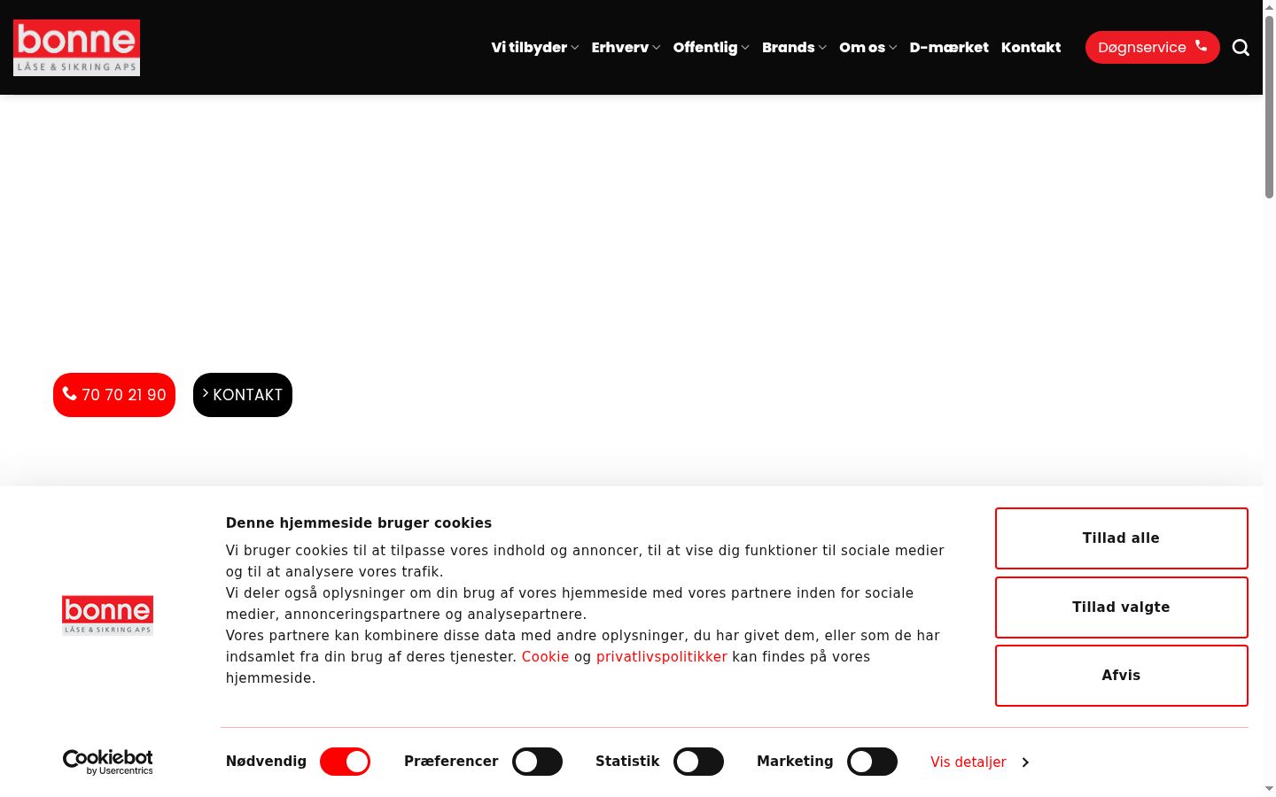 Screenshot des Einwilligungsbanners vor jeglicher Interaktion