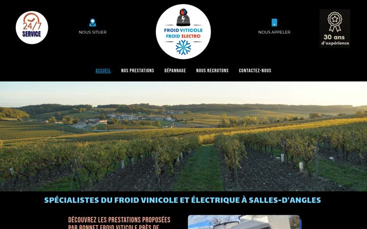 Screenshot of bonnetfroidviticole.fr