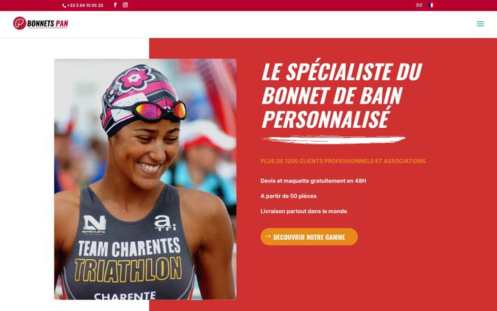 Screenshot of bonnets-pan.com