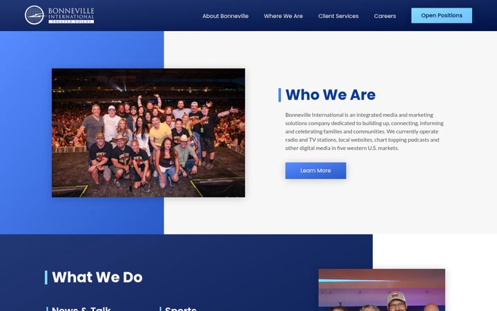 Screenshot of bonneville.com