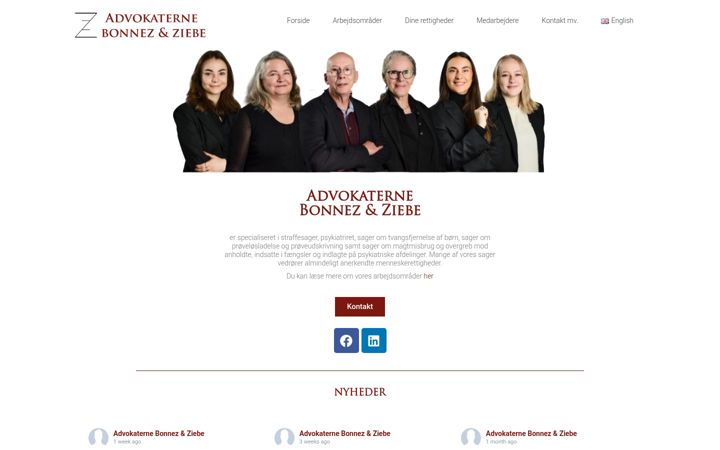 Capture d'écran de bonnezziebe.dk