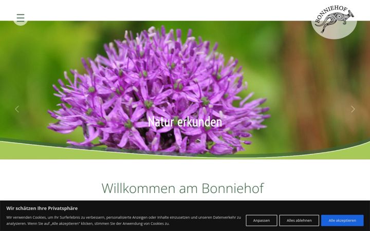 Screenshot of bonniehof.at