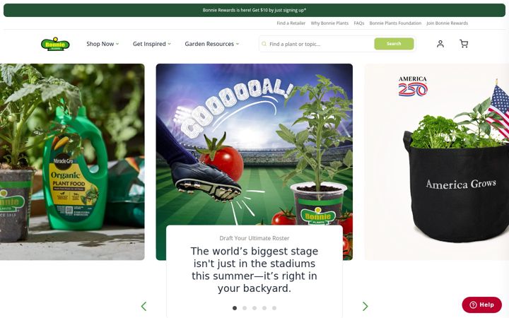 Screenshot of bonnieplants.com