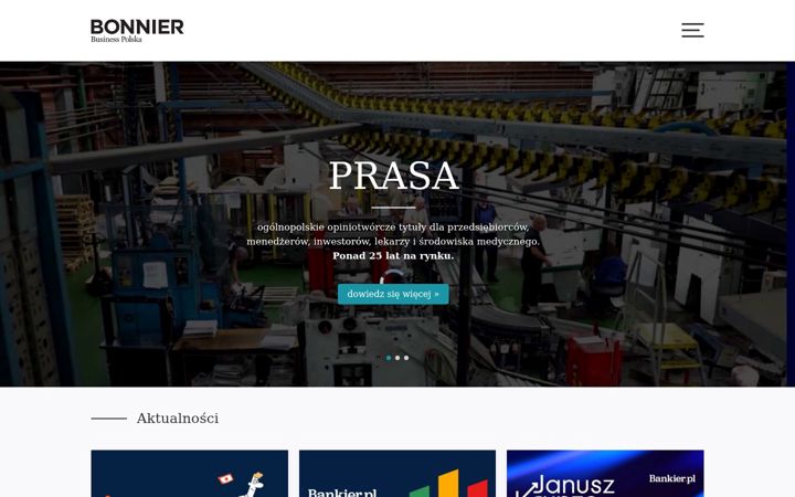 Screenshot of bonnier.pl
