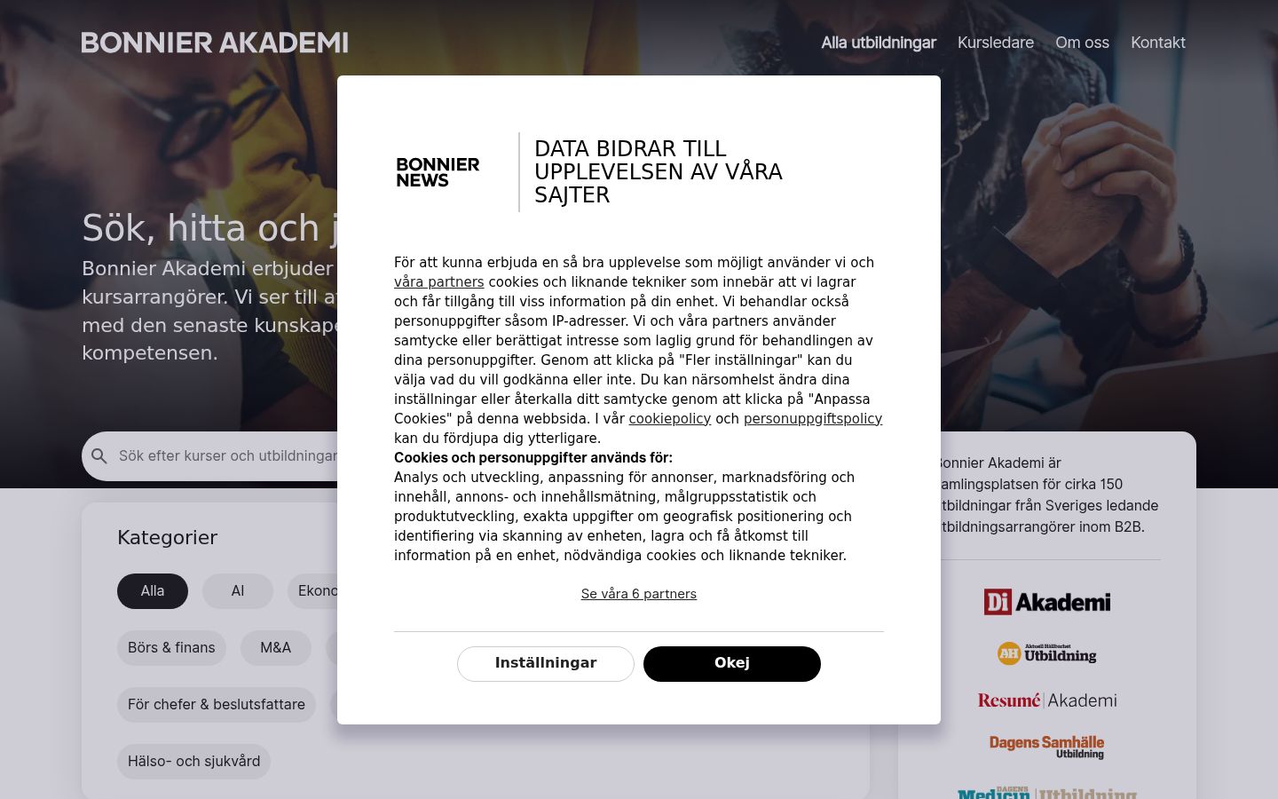 Snímka obrazovky banera súhlasu zobrazeného pred akoukoľvek interakciou