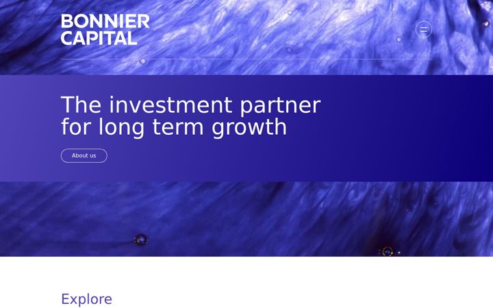 Screenshot of bonniercapital.se