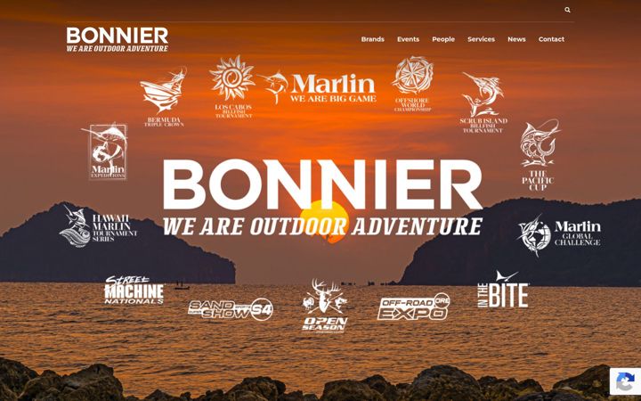 Screenshot of bonniercorp.com